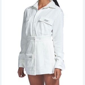 MY MUM MADE IT - Corduroy Long Sleeve & Skirt - Off White